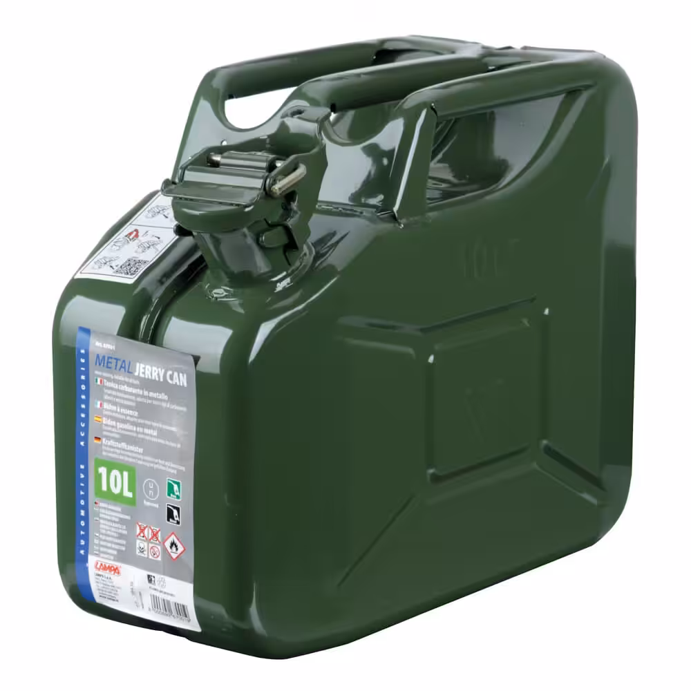 Jerricane Carburant Type Militaire En Métal -10 L