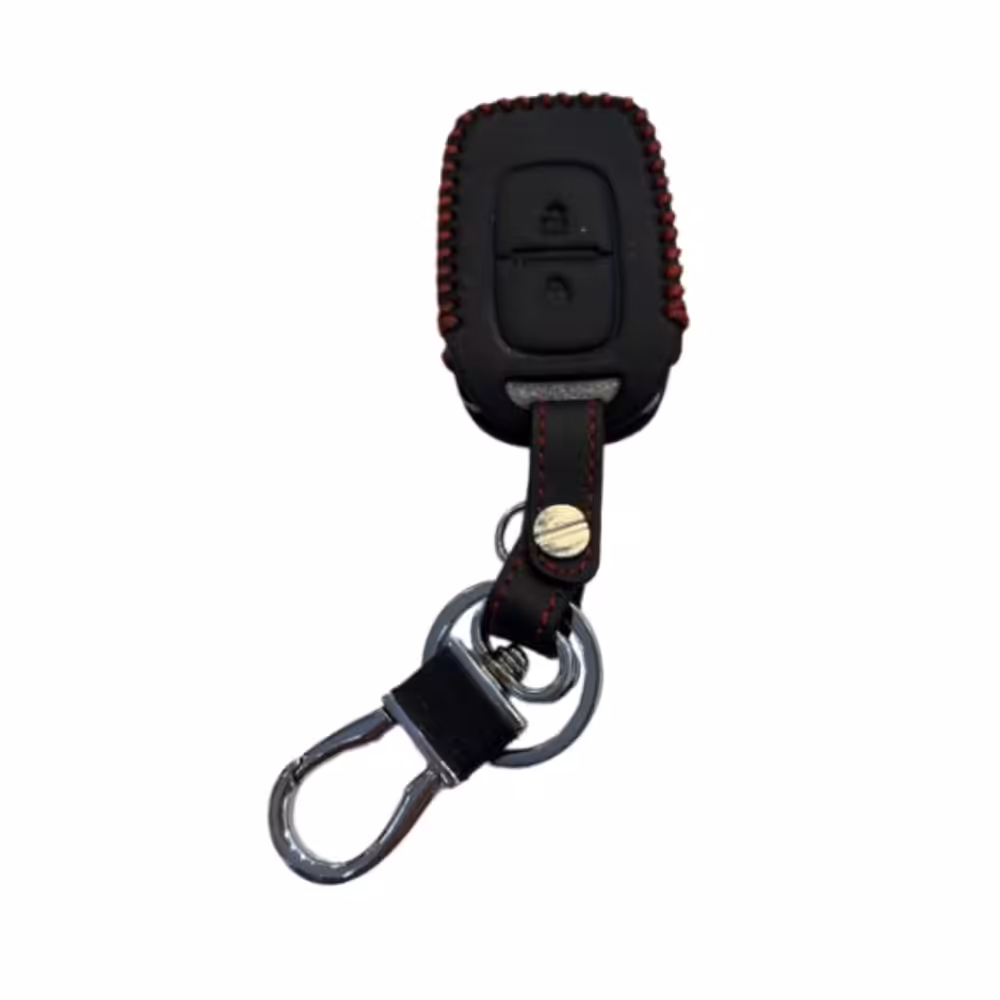 Etui Clé De Voiture En Cuir Véritable Renault 2 Boutons