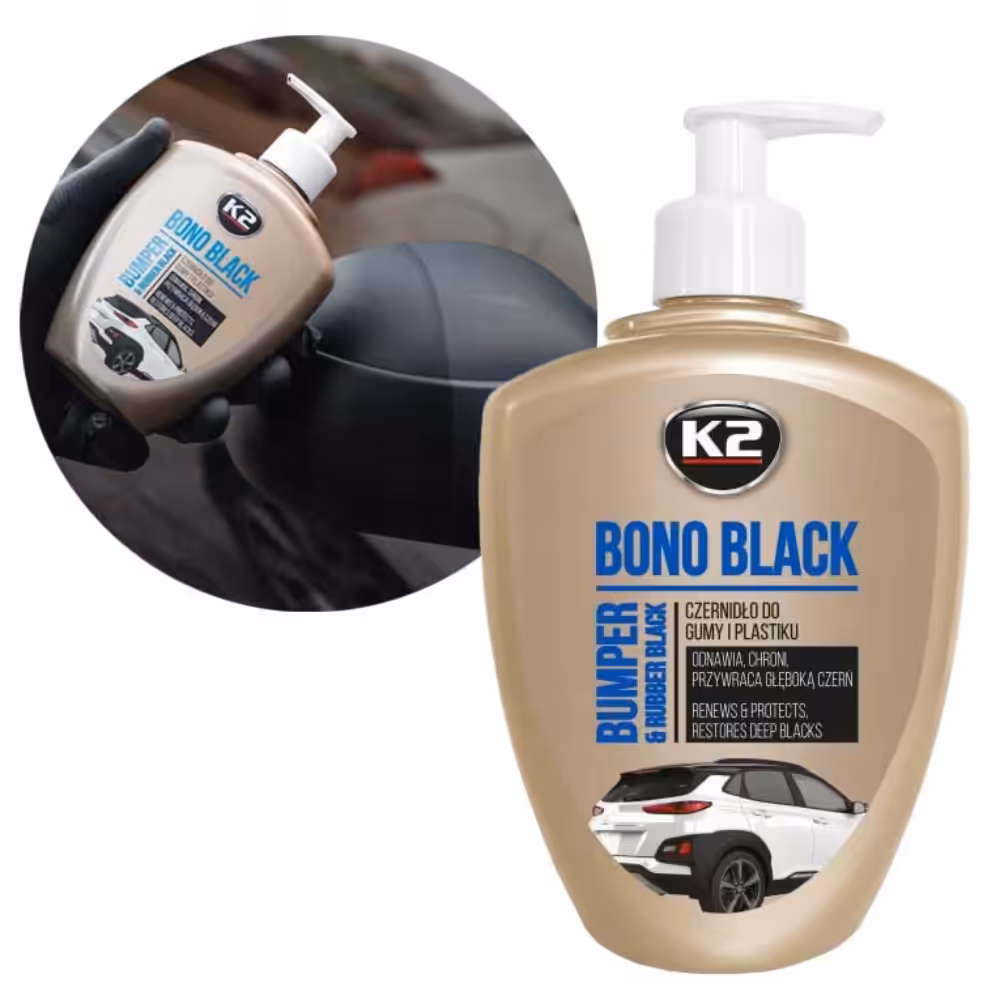 Agent Noircissant pour Caoutchouc et Plastique ; K2 BONO BLACK 500ml