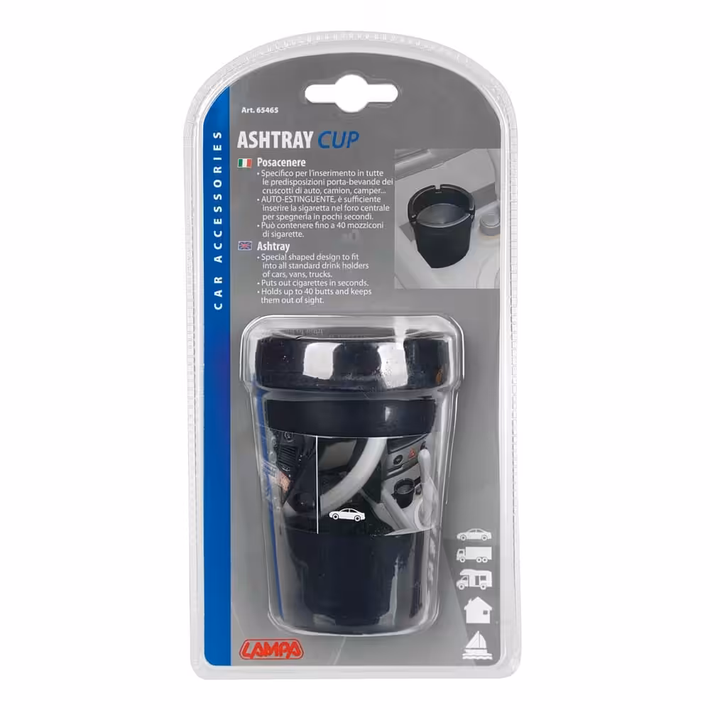 Cendrier auto-extinguible en forme de pot