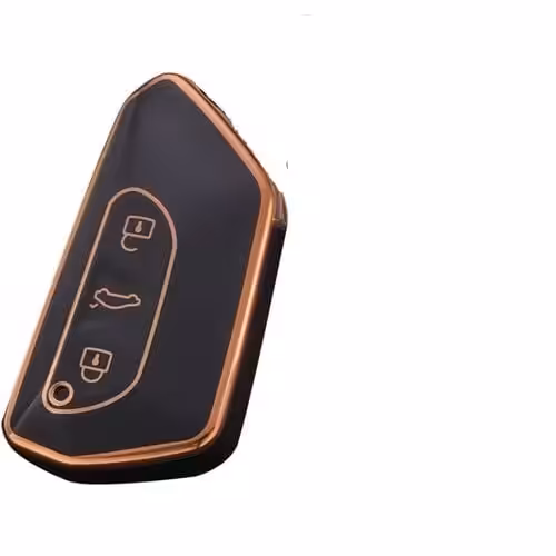 Coque Pour Clé Voiture Intelligente Télécommande Sans Clé 3 Boutons Noir