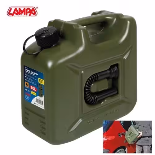 Jerricane Carburant En Polyéthylène, Modèle Militaire – 10 L