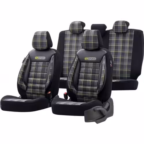 Housse De Sièges Universel En Cuir//Textile ‘Sport Gti’ Adapté Aux Side-Airbags