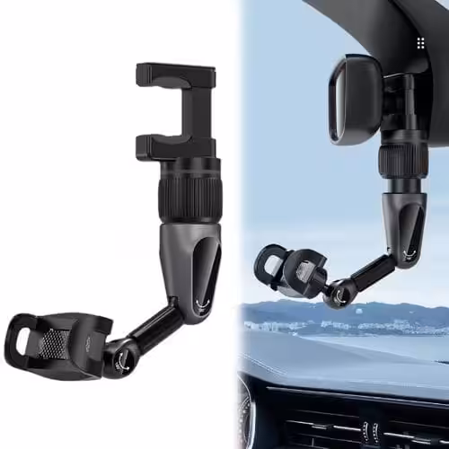 Support Téléphone Rétroviseur Et Siège Arrière Universel Rotatif À 360°