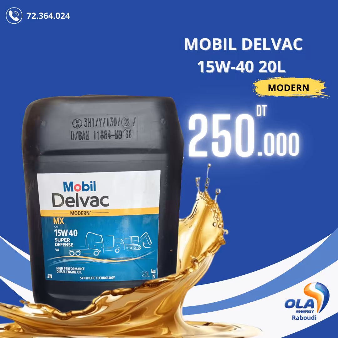 Mobil Delvac MX Modern™ 15W-40 Super Defense V4 20L