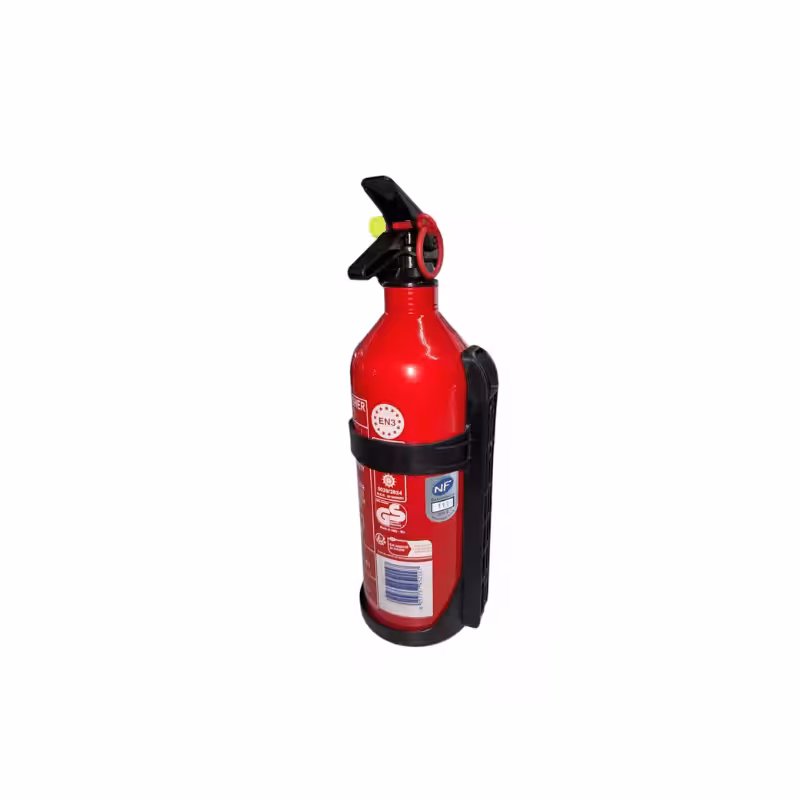Extincteur à poudre ABC charge 1 kg avec support PVC