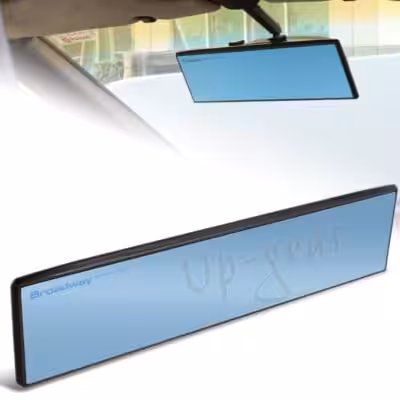 Rétroviseur Central Flat  300mm Bleu