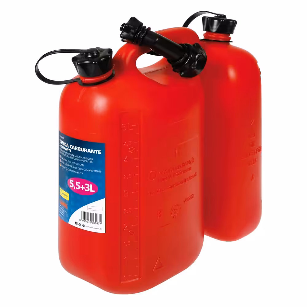 Jerricane carburant à 2 compartiments – 5,5+3 L