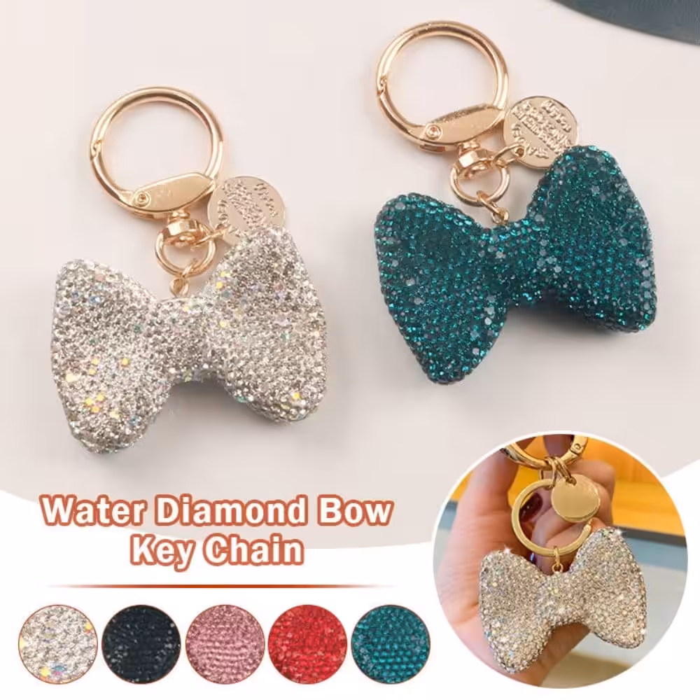 Porte-clés papillon Strass cristal
