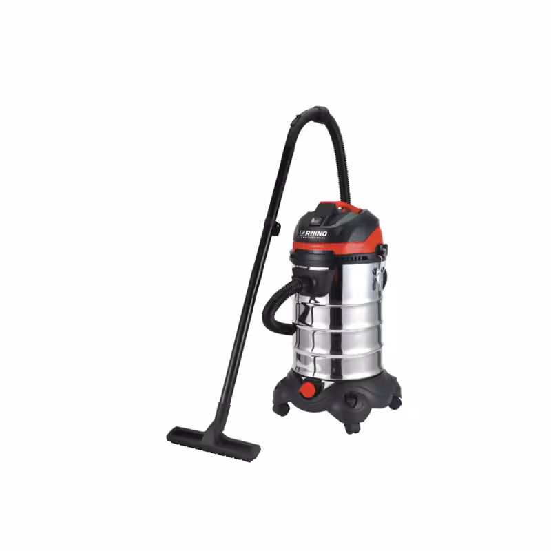 ASPIRATEUR SEC/HUMIDE DE 30L 1200W 1 MOTEUR EN INOX 220V RHINO,pour Voiture,Maison,Travail