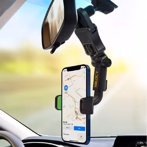 Support De Téléphone Multifonction Rétroviseur De Voiture Avec Rotation À 360°, Réglable