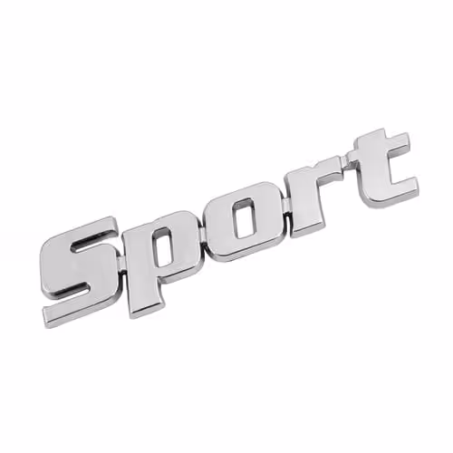 Emblème 3D Chromé – Sport – Chromé