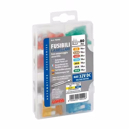 Ensemble 80 Lames Fusibles Enfichables Voiture