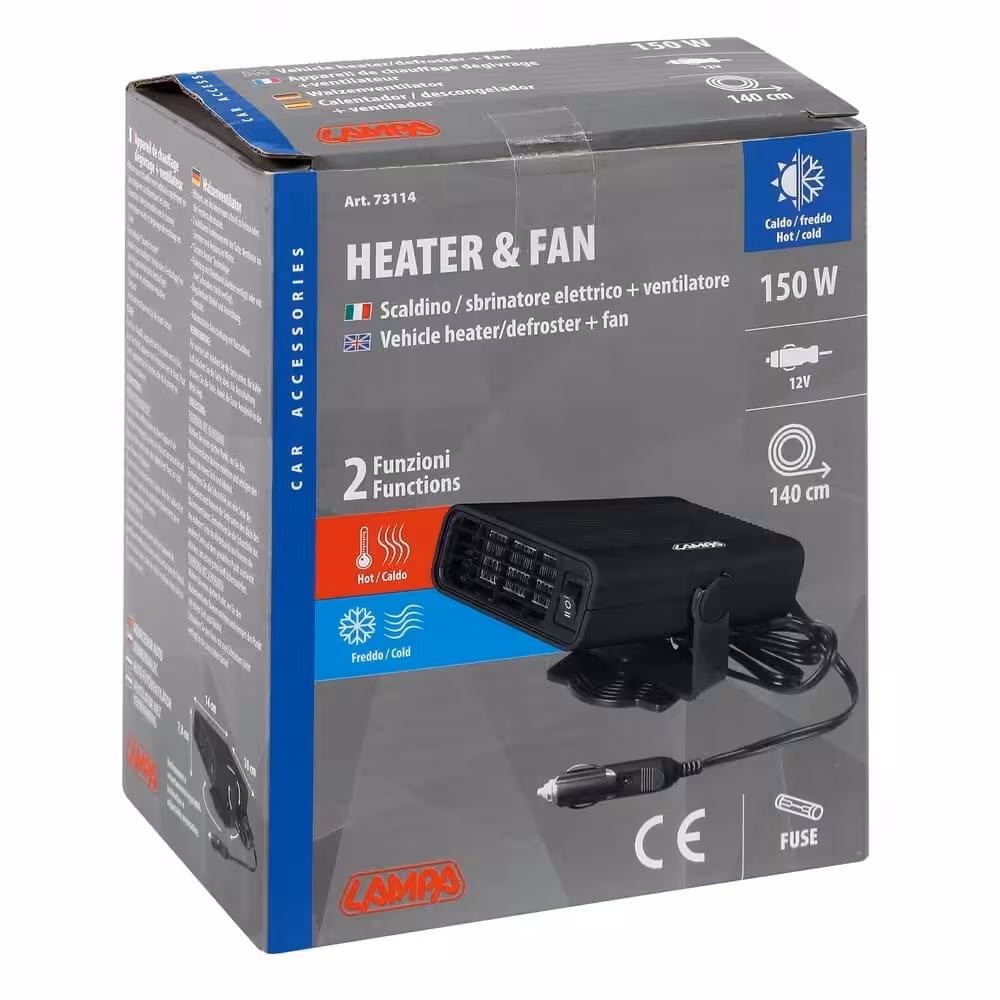 Heater & Fan, appareil de chauffage dégivrage et ventilateur – 12V – 150W