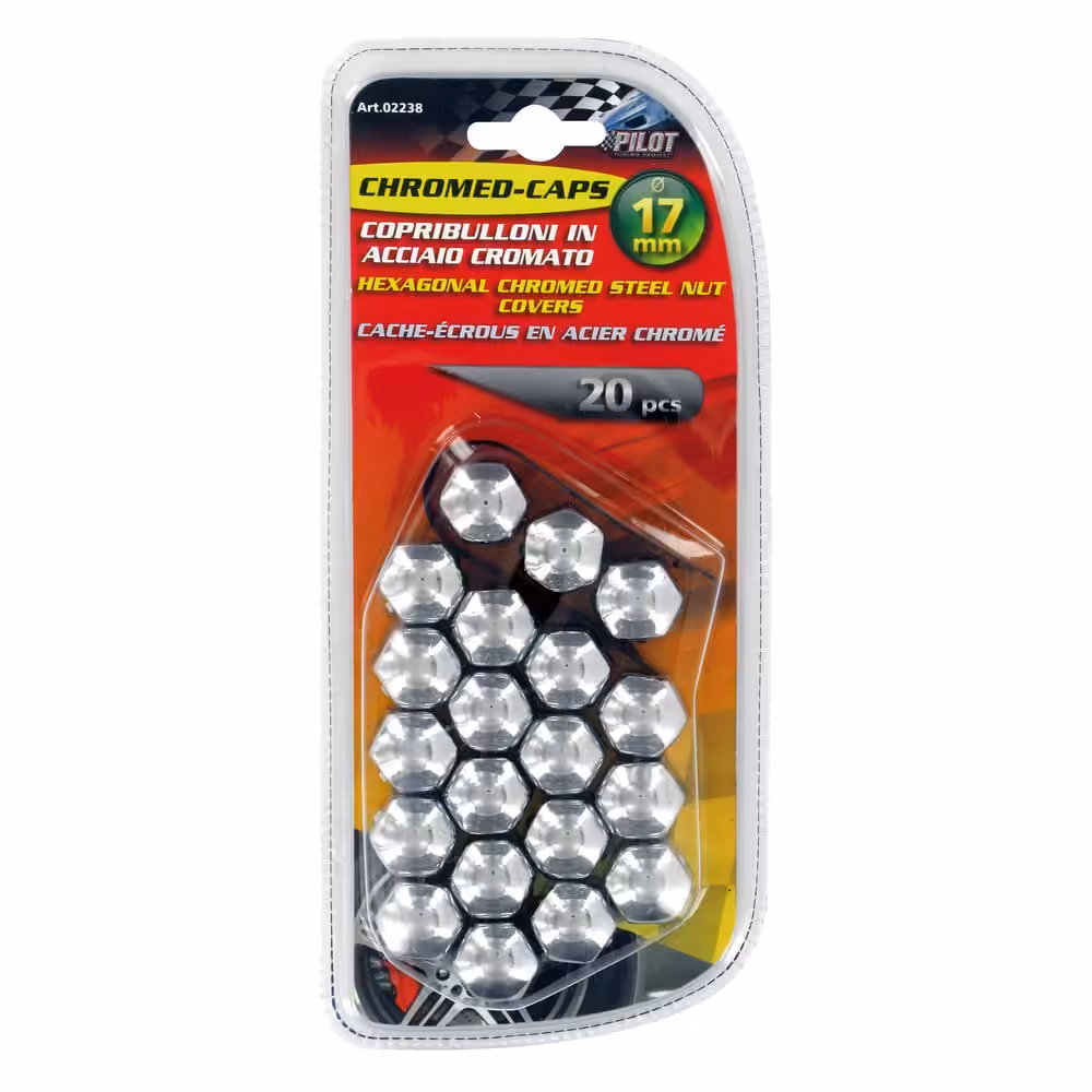 Cache-écrous en acier   chromé  Lampa