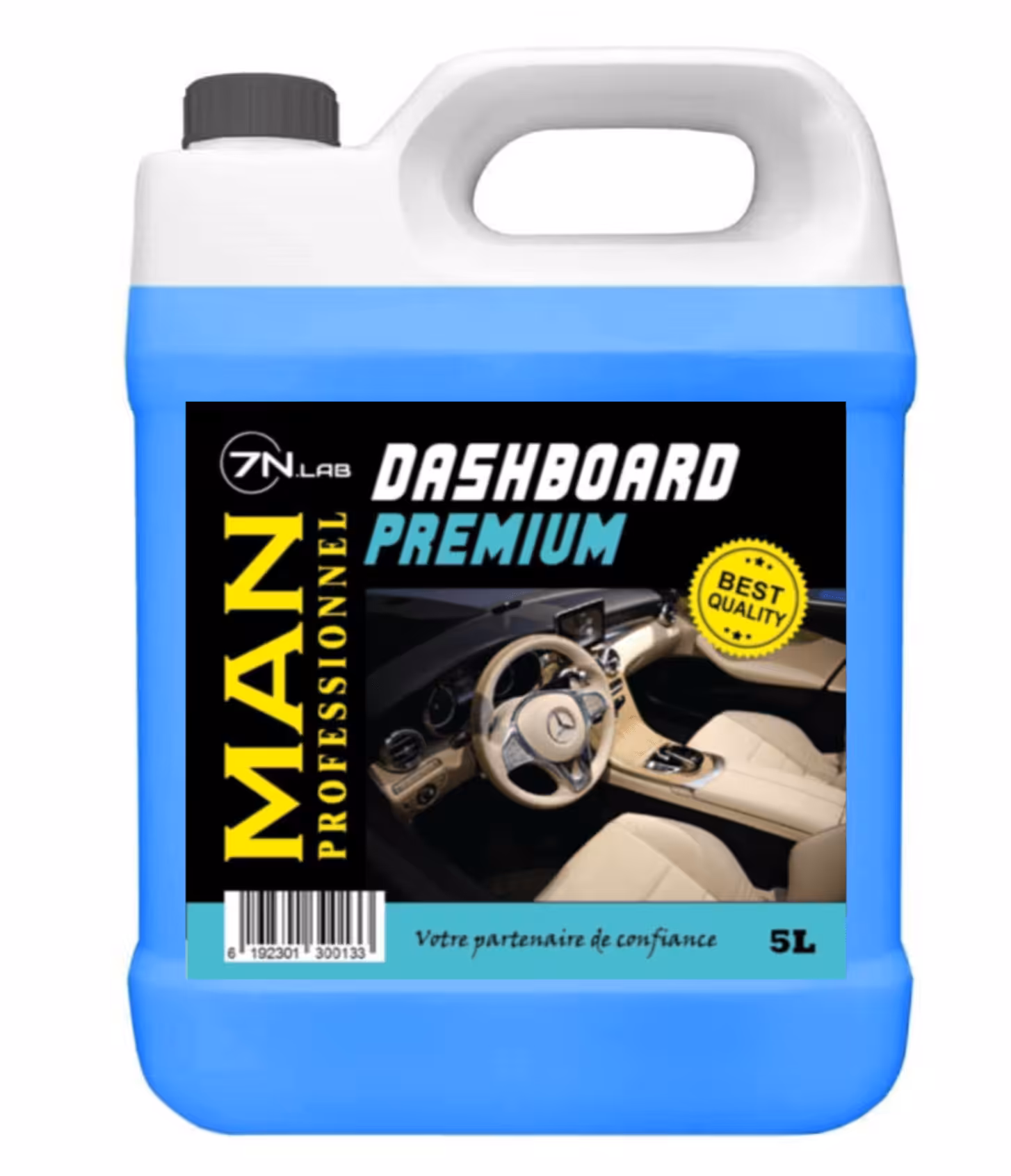 Man nettoyant tableau brillant de bord   de voiture