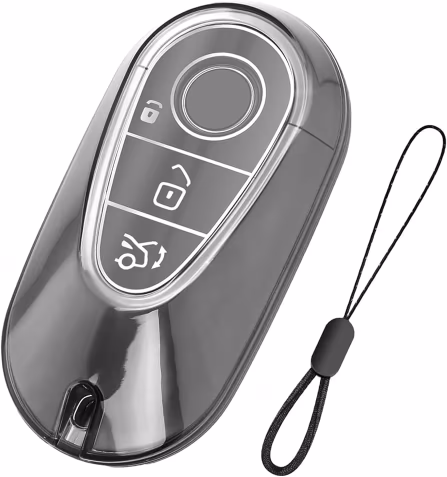 Étui de clé de voiture en TPU Compatible avec Mercedes Benz