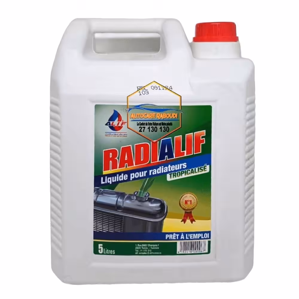 Eau Radiateur Vert Tropicalisé 5L ; RADIALIF