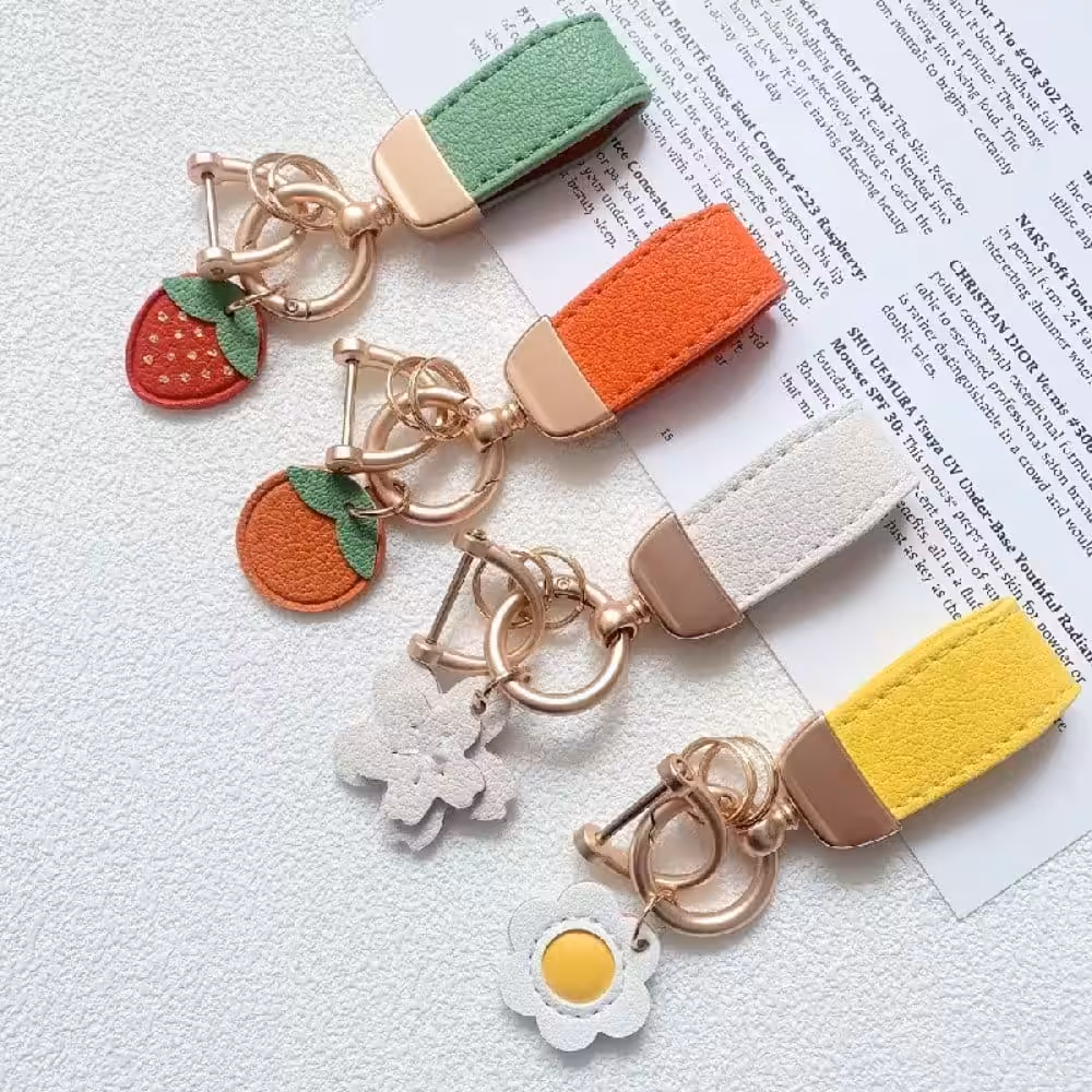 Porte-Clés en Cuir Pour Femme
