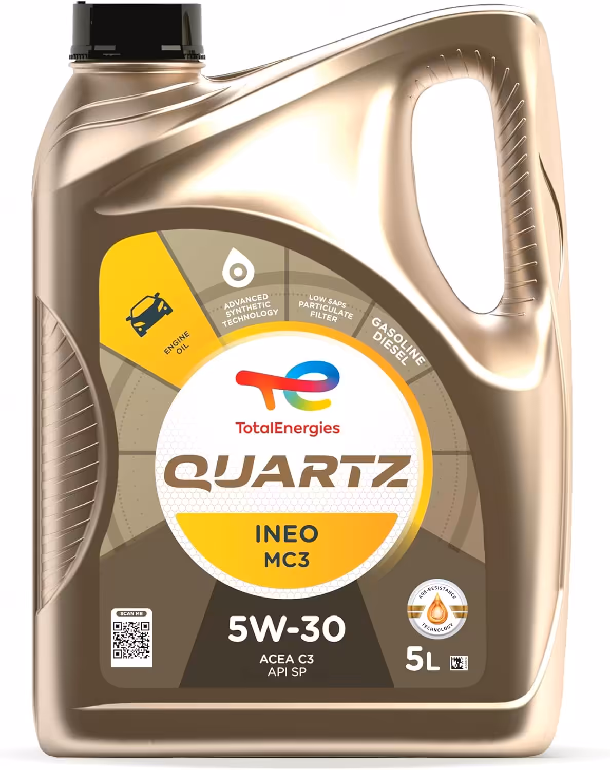 TotalEnergies Quartz INEO MC3 5W30 ACEA C3, API SN