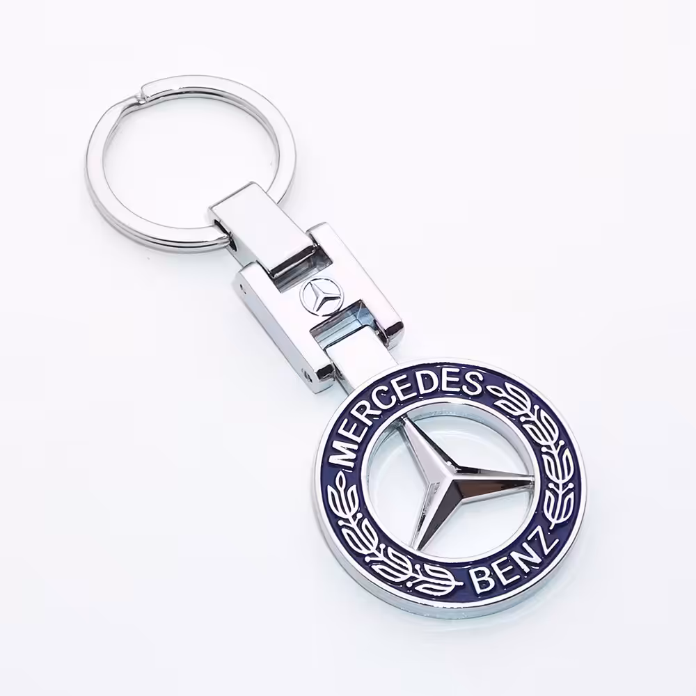Porte-clés pour voiture avec logo Mersedes